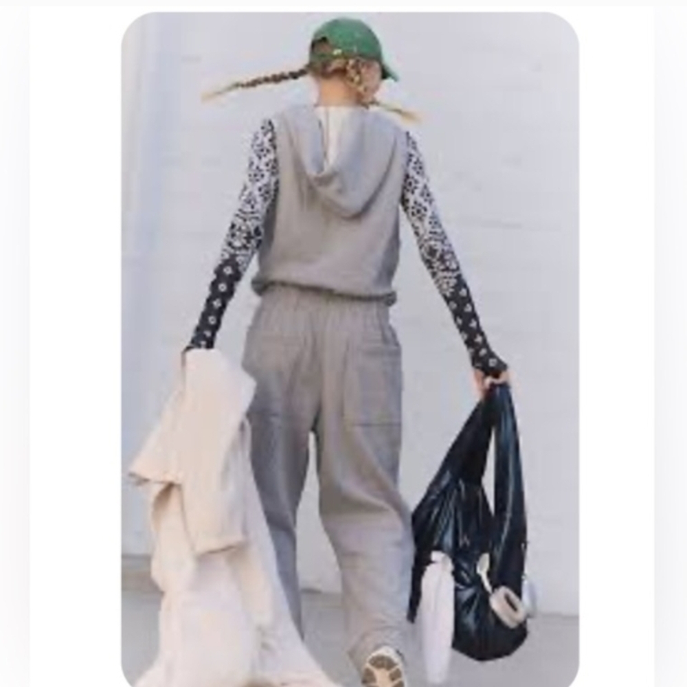 NWT Free People Movement Set Go Onsie Jumpsuit Sweatshirt Large - Picture 2 of 8